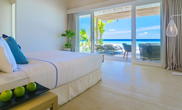 Baglioni Resort Maldives Beach Villa Bedroom 1